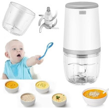 Mini Baby Blenders, Mini Food Processor, 300ml Baby Blender, Mini Electric Chopper, Mini Food Processor with USB Charging