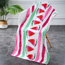 Strandtuch aus Mikrofaser, Wassermelone, schnell trocknend, 70 x 150 cm, waschbar