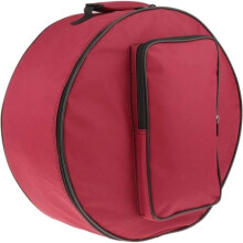 Rote kompakte Snare-Drum-Tasche, Tragetasche, Rucksack mit Schultergurt und Außentaschen für Musikinstrumente