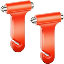 2er-Pack Auto-Sicherheitshammer, Notfall-Fluchtwerkzeuge für Autofenster, 2-in-1-Fensterbrecherhammer und Hals