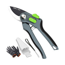 Snoeischaar SK5 staal Ergonomisch 2 openingsniveaus Inclusief: doos en handschoenen Zilver