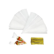 Snoepzakjes Ongespecificeerd 300 stuks Transparante plastic zak van 13 x 25 cm