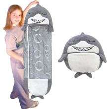 Kinderslaapzak en speelkussen, kinderslaapdeken, 2 in 1 slaapzak, 135x50cm