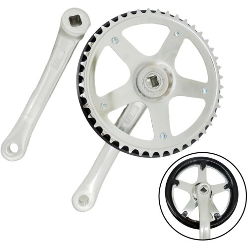 Folding Bicycle Crankset 44T Chainring For Smooth Gear Transition Crankset Only 1