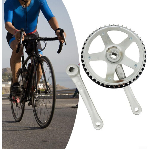 Folding Bicycle Crankset 44T Chainring For Smooth Gear Transition Crankset Only 2