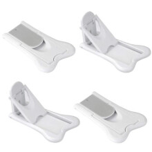 4 stuks babyveiligheidsdeurstopper, schuifdeurstopper, zelfklevend veiligheidsslot, geen boren, veiligheidsraamstopper