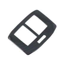 For T-Roc 2018-2023 Carbon Fiber Car Rear AC Air Vent Outlet Panel Trim Cover Accessories