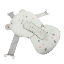 Baby Bath Support Adjustable Floating Seat with Cute Star Infant Bathtub Cushion for Newborns