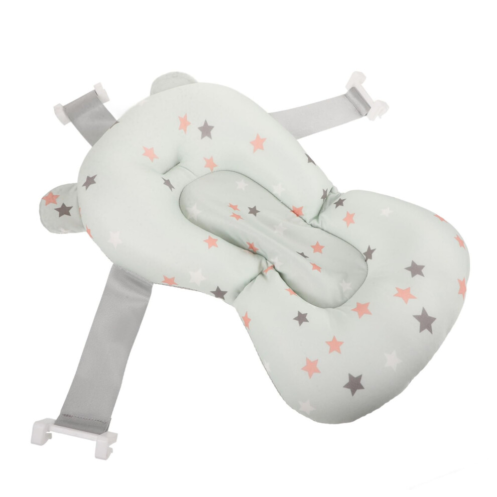 Baby Bath Support Adjustable Floating Seat with Cute Star Infant Bathtub Cushion for Newborns