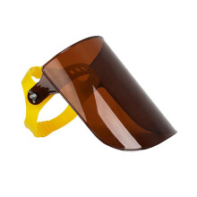 Protective Face Shield Adjustable Strap For Outdoor Activities Brown