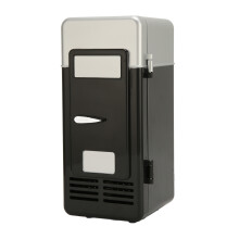 Insulated Small USB Car Fridge Cooler Low Noise Portable Black Energy Saving