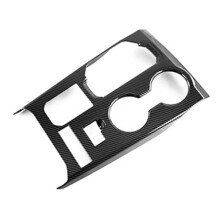 Center Console Gear Shift Panel Cup Holder Cover Trim for Highlander 2020 2021 2022 LHD Accessories Carbon Fiber