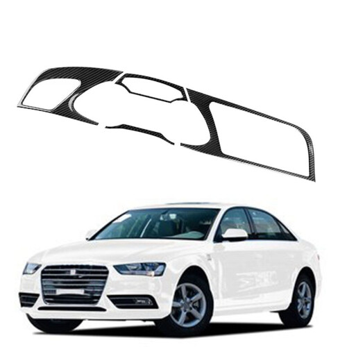 1 Set Car Console Dashboard Panel Decoration Modified Carbon Fiber for  A4L 2009-2012 LHD Only 1