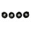 51418200729 4Pcs Car Door Panel Lock Knob Bushing Trim Ring for  E46 5