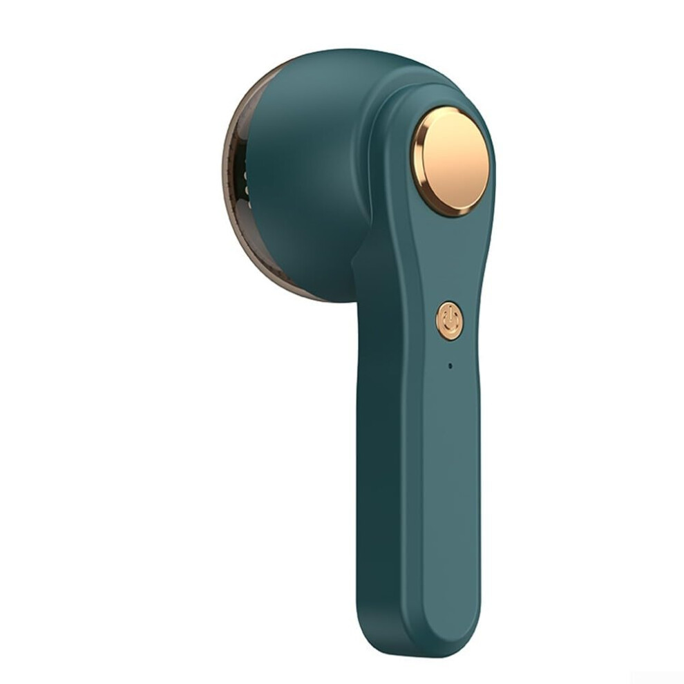 Green Fabric Shaver Hairball Trimmer With 6Leaf Stainless Steel Blade Rechargeable Comfort Grip Handle