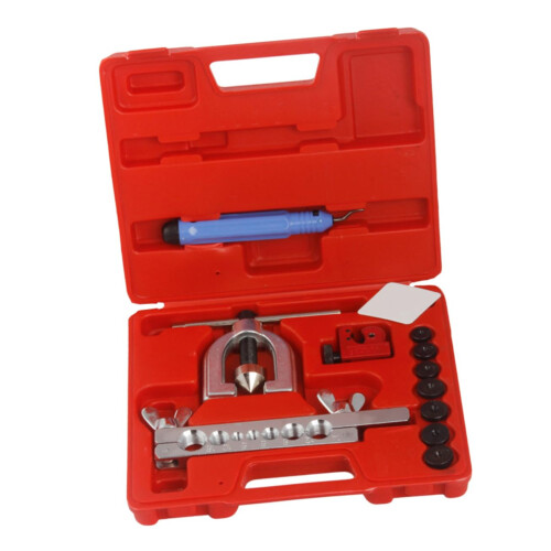 Pipe Expander Metric Double Flaring Brake Line Tool Kit Mini Case AC Flare Tools