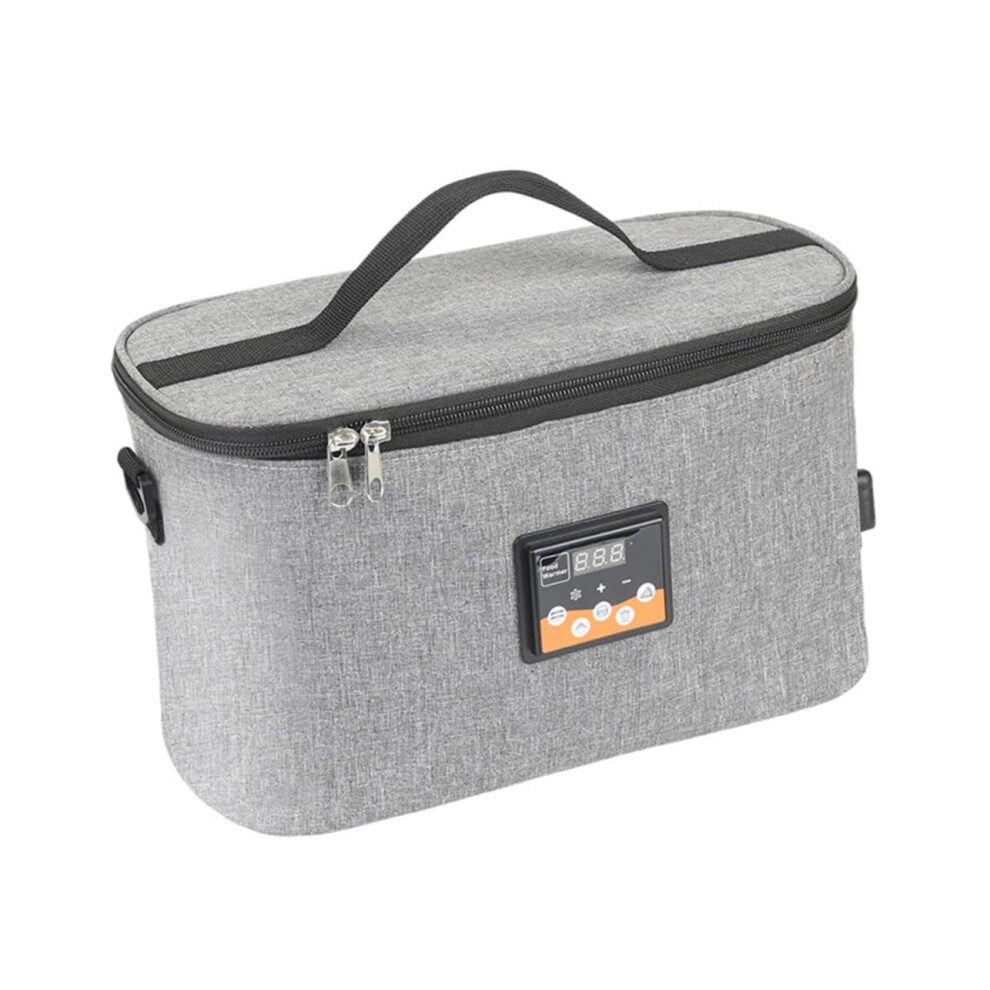Portable Baby Bottle Warmer Bag With Realtime Temperature Display For Travel And Car Use Light