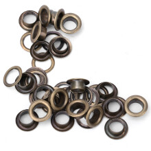 Stilvolle Verstärkung, bronzefarbene Metallösen, hochwertige Materialien, einfache Montage, für Leder, Segeltuch, Planen, DIY-Bastelprojekte (3,5