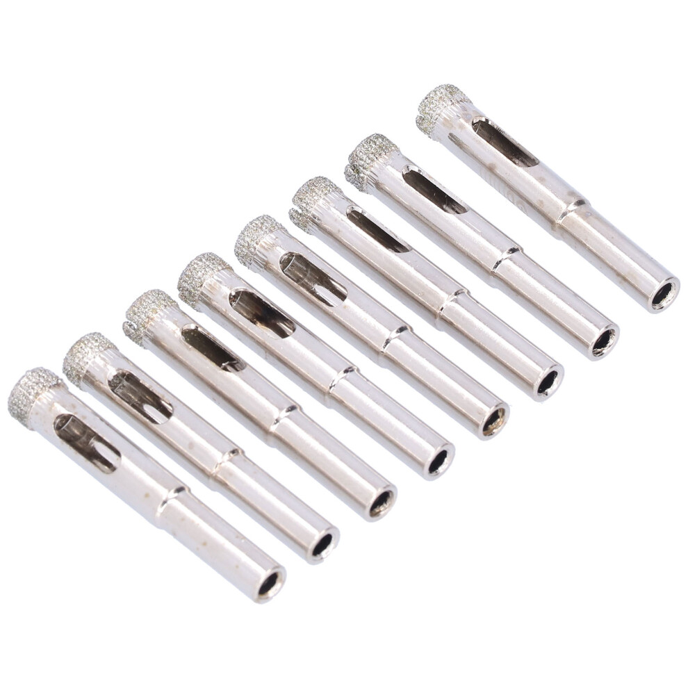 8Pcs Alloy Steel Rhinestone Hole Saw, 8Mm Diameter, 50Mm Length 4601377319885
