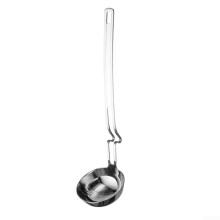 Stainless Steel Soup Ladles Set of 2 with Oil Separator, Rust Resistant, Dishwasher Safe, Hanging Handles for Storage