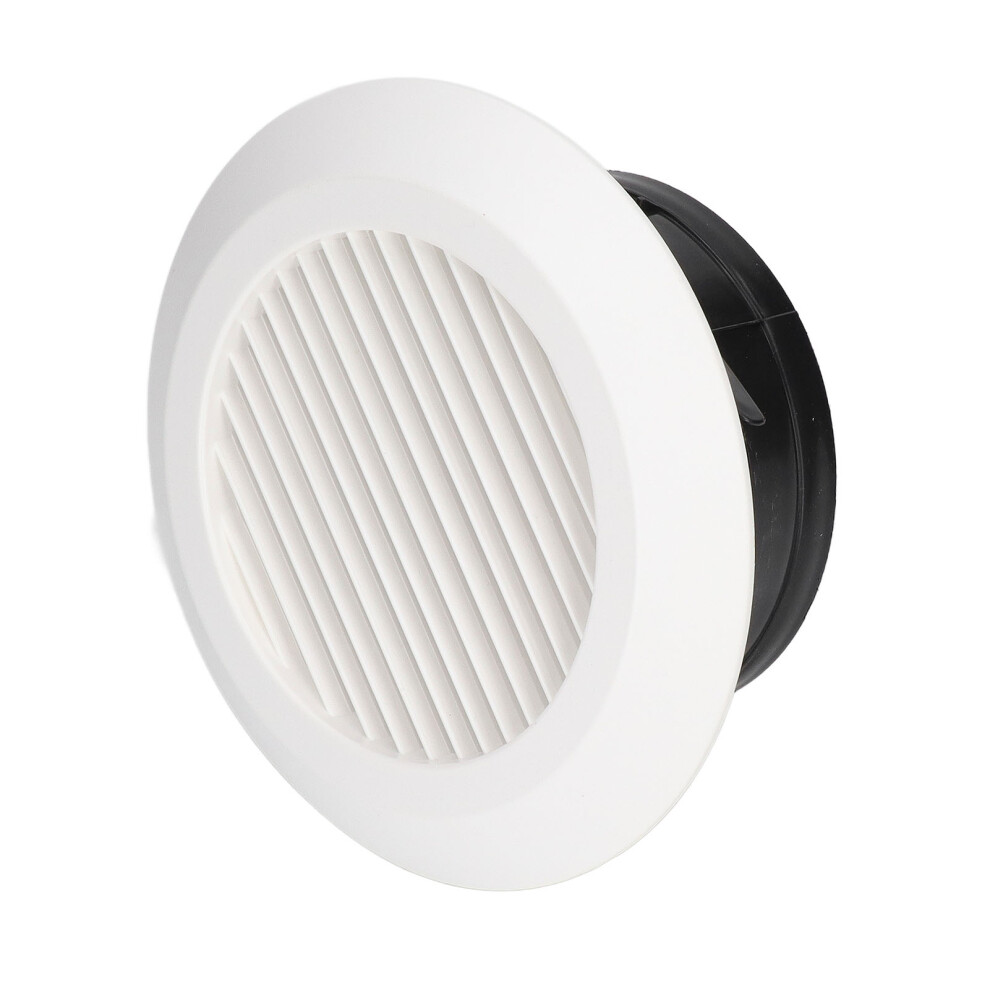 Round Air Vent Abs Louver Grille Cover 6In Soffit For Bathroom Office Kitchen 4021375050472