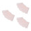 3Stk Blumennetz Textilgewebe Rosa Für Edle Straußverpackung 5