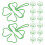60Stk Metall Papierclips Shamrock Grün Büro Organizer Accessoire 2