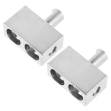 10Stk Auto Verstärker Eingangskabel Adapter Aluminiumlegierung Silber