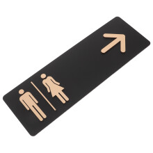 4Stk Mattes Badezimmer Schild Acryl Männer Frauen Restroom