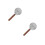 2Stk Küchenroller Pizza Cutter Holzgriff Glatte Schneide 8