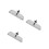3Stk Deckel Kommunions Tablett Silber Feierlich Party 7