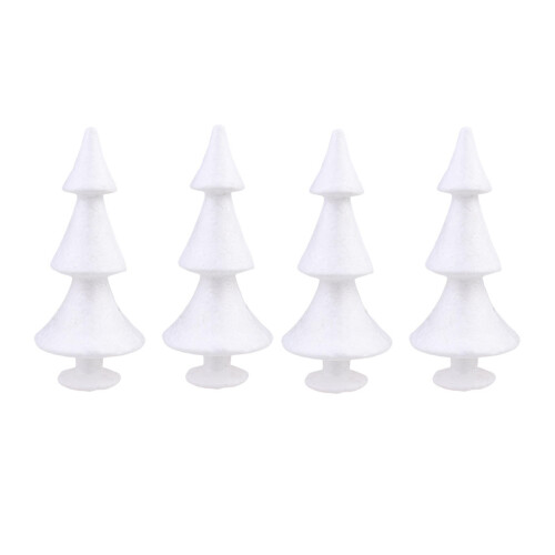 4St Kleine Kerstboomornamenten Van Polystyreen Voor DIY Craft