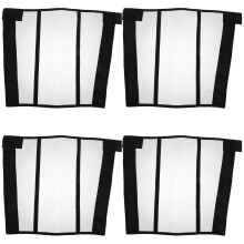 4Pcs Black Mesh Horse Fly Boots Breathable Lightweight Leg Wraps