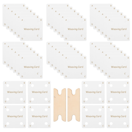 4Sets Weefkaarten Tablet Papier En Shuttle Voor Kunstzinnig Knutselen 2