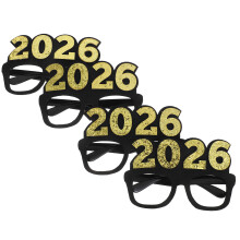 20Stk Zahl-Form Brillen 2026 Aus Stk Für Foto- Und Partydekoration