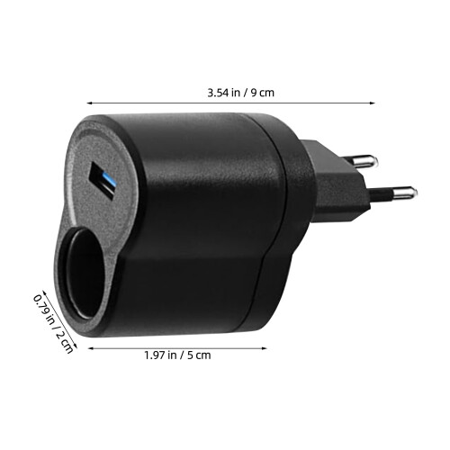 Universele Auto USB Lader Adapter 220V Naar 12V Volt Converter 2