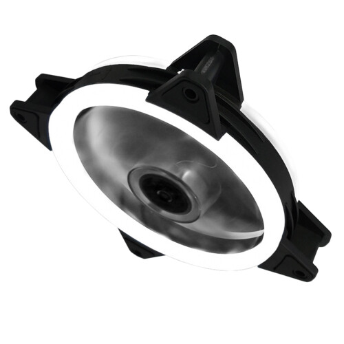 2Stk Computer Fan Weiß CPU Cooling Cooler Rgb Lüfter Für Desktop 1