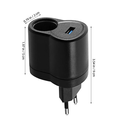 Universele Auto USB Lader Adapter 220V Naar 12V Volt Converter 1
