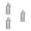 3St Rvs Pocketfles Mini Sleutelhanger Stylish Voor 9