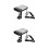 2St Draagbare Auto Verwarming Ventilator Zwart ABS Metalen Ontdooier 9