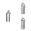 3St Rvs Pocketfles Mini Sleutelhanger Stylish Voor 5