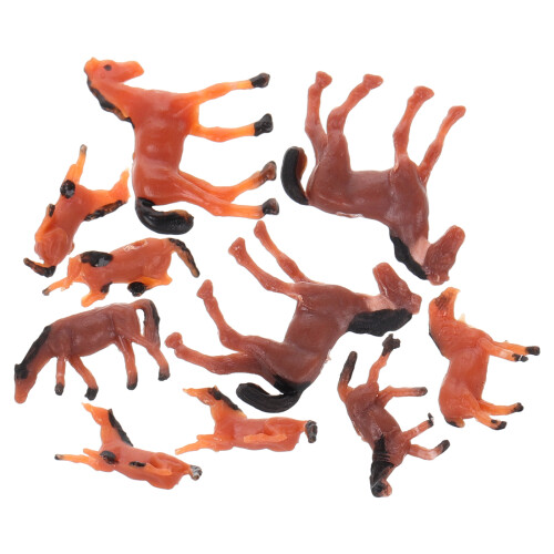 50St Realistisch Mini Paardbeeld Multi Plastic Dierenversiering 2