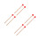 4Paren Paar Drum Mallets Voor Xylofoon Marimba Percussie 6