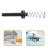 Cup Washer Sprayer Rod Replacement Black Plastic Stainless Steel 9