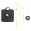 5Pcs Multi Color Silent Clock Movement Accessories for DIY Wall Clocks 6