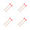 4Paren Paar Drum Mallets Voor Xylofoon Marimba Percussie 5