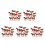 50St Realistisch Mini Paardbeeld Multi Plastic Dierenversiering 9