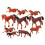 50St Realistisch Mini Paardbeeld Multi Plastic Dierenversiering 2