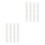 16Pcs Transparent Loose Leaf Binders Five-Hole Segmented Clips 6