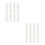 16Pcs Transparent Loose Leaf Binders Five-Hole Segmented Clips 4